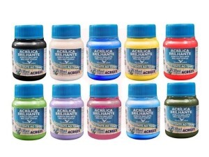 Tinta Acrílica Brilhante 37ml Cores - Acrilex