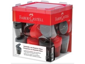 Apontador com Depósito Retangular - Faber-Castell