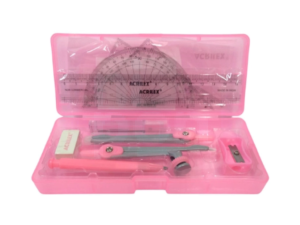 Kit Conjunto Desenho Geometrico Acrilex (compasso + reguas + borracha)